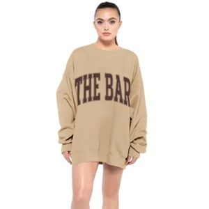 ✨NEW!✨The Bar Varsity Sweatshirt in Chocolate Chip